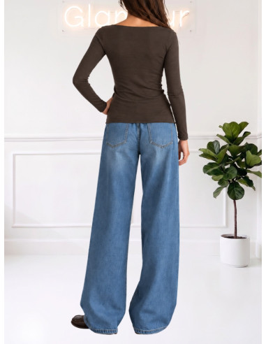 Maglia Misto Cashmere Moro Scollo a Barca | Motel