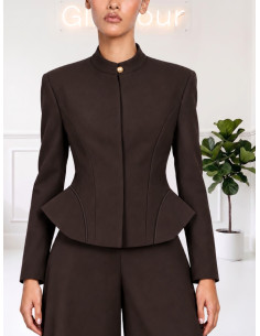 Giacca Sartoriale Sfiancata Moro Donna | Tensione In