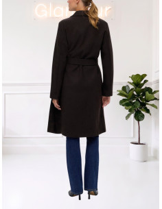 Cappotto Lungo Moro con Cintura in Vita - Vero Moda