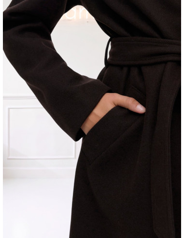 Cappotto Lungo Moro con Cintura Donna | Vero Moda