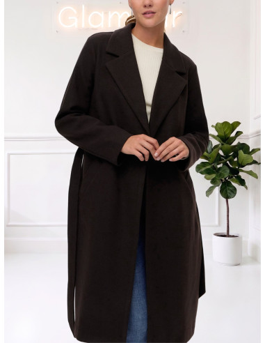 Cappotto Lungo Moro con Cintura Donna | Vero Moda