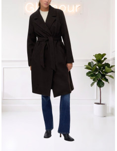 Cappotto Lungo Moro con Cintura Donna | Vero Moda