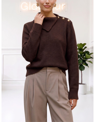 Dolcevita Moro con Bottoni Gioiello Donna | Vero Moda