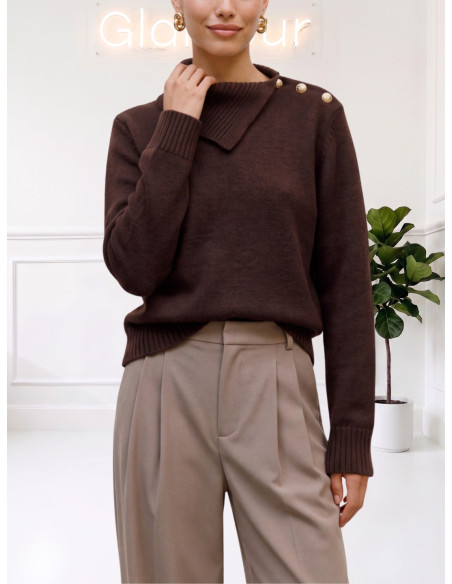 Dolcevita Moro con Bottoni Gioiello Donna | Vero Moda