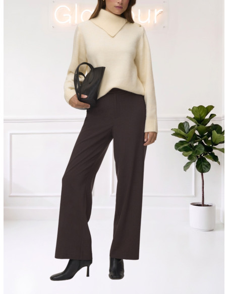 Dolcevita Panna con Bottoni Gioiello Donna | Vero Moda