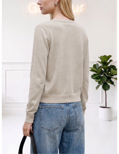 Cardigan Panna Girocollo in Lana Merino | Vero Moda