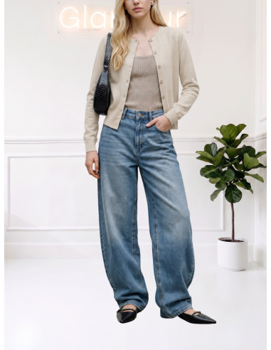 Cardigan Panna Girocollo in Lana Merino | Vero Moda