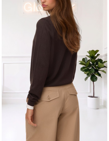 Cardigan Moro Girocollo in Lana Merino | Vero Moda