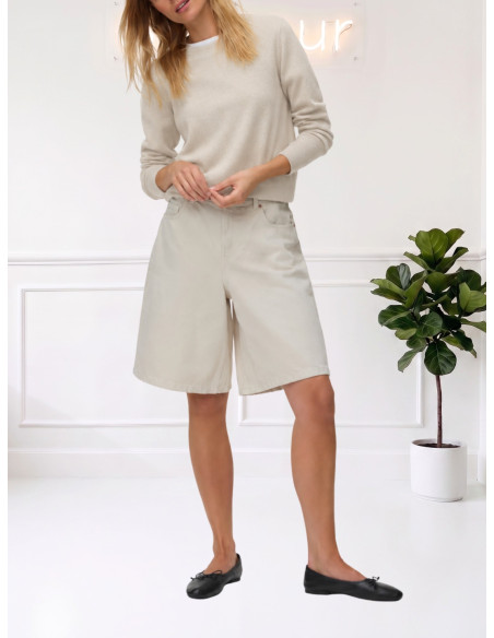 Maglioncino Panna Girocollo in Lana Merino | Vero Moda