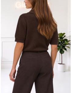 Pullover Moro con Colletto e Bottoni Gioiello - Vero Moda