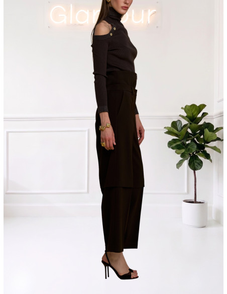 Maglia Dolcevita Spalle Scoperte Moro | No Secrets