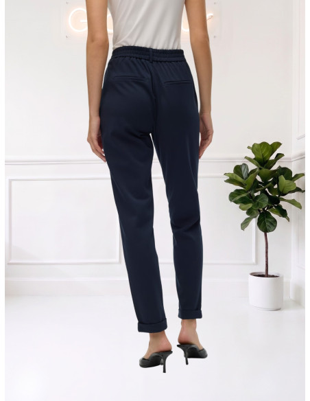 Pantalone elastico gamba stretta NAVY 10225280