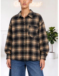 Camicia fantasia check flanella W26CA10