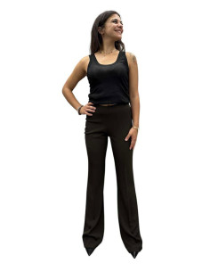 Pantalone cady slim fit zampa