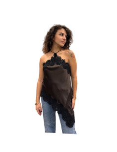 Top Satin Pizzo Motel