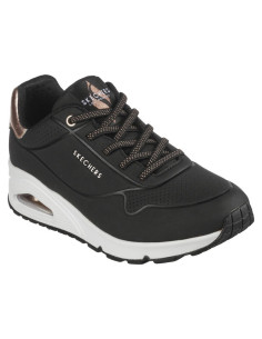 Sneakers Uno Golden Air Nero con Dettagli Oro - Skechers