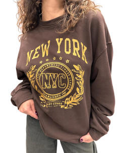 Felpa stampa garzata