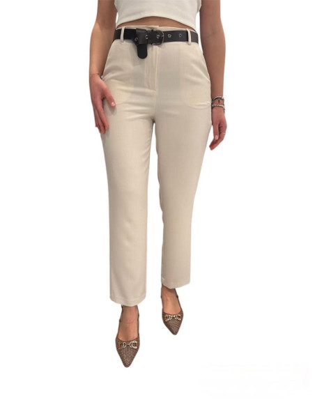 Pantalone gamba dritta cintura