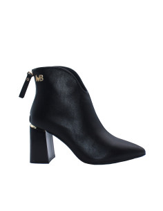 Tronchetto punta scollo V tacco largo