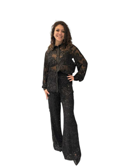 Camicia inserto paillettes