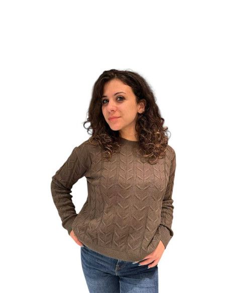 Maglione treccie twist