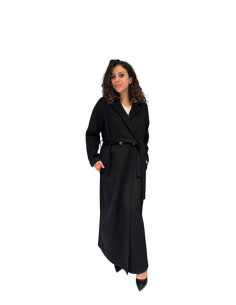 Cappotto Lungo Doppiopetto in Lana Beige - Le Streghe