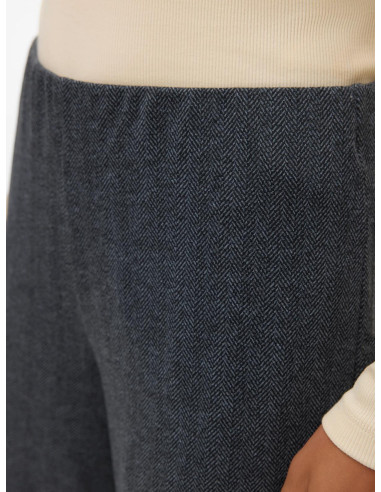 Pantalone gamba dritta fantasia spigata