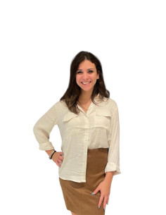 Camicia con Taschine Effetto Satin - Vero Moda
