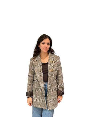 Giacca doppio petto tartan - piedpull