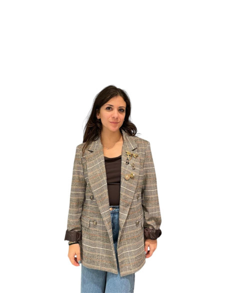 Giacca doppio petto tartan - piedpull
