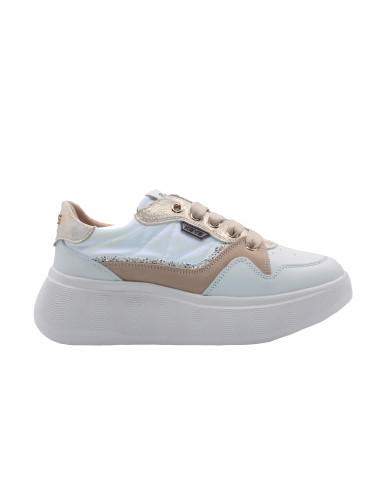 Sneakers maxi plateaux bi materiale