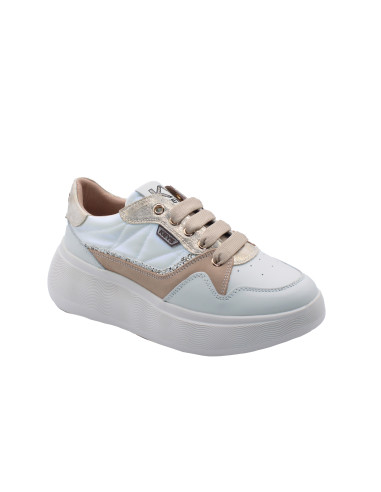 Sneakers maxi plateaux bi materiale