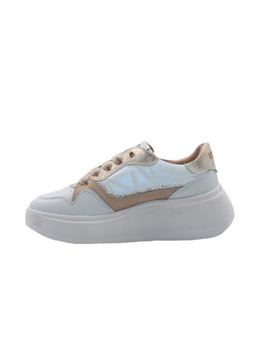 Sneakers maxi plateaux bi materiale