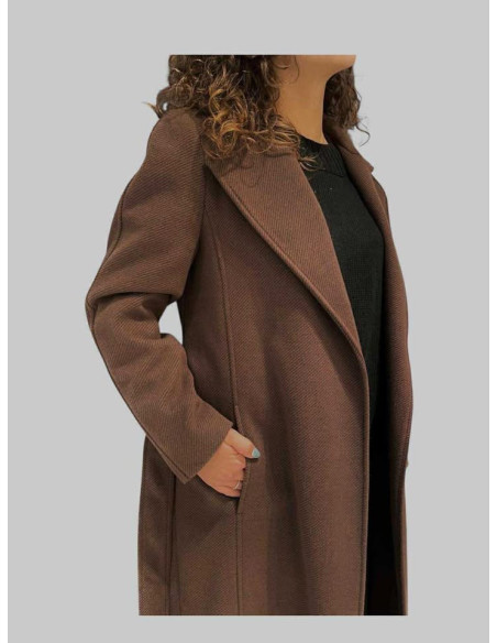 cappotto lungo con cintura ZAHJR