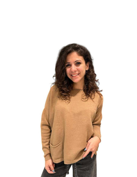 Maglia a scatola doppie tasche CLBV