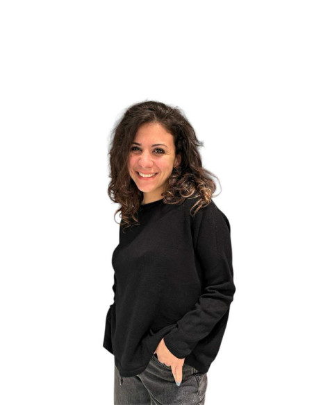 Maglia a scatola doppie tasche