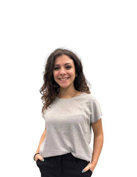 T-shirt lurex scollo tondo