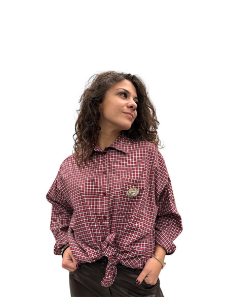 Camicia quadri spilla MOTEL