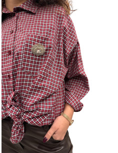 Camicia quadri spilla MOTEL