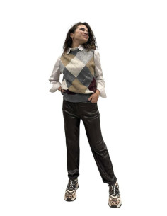 Pantalone in similpette gamba dritta