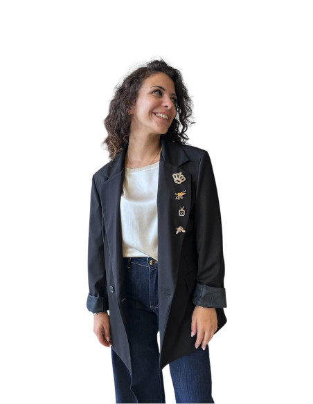 Giacca doppio petto spille