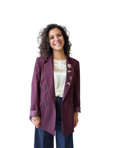 Giacca doppio petto spille