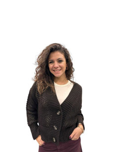 Cardigan Traforato Donna con Bottoni | King Kong