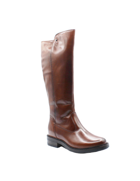 Stivale gambale alto pelle