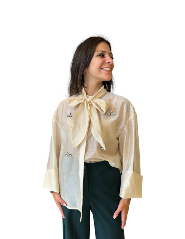 Camicia applicazioni cristalli