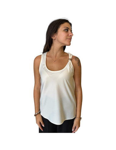 Top donna bordeaux satinato Zahjr