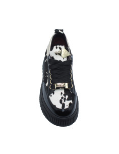 Sneakers Platform Muccata Nero e Bianco - Lorenzo Mari