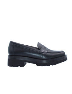 Mocassino basic tacco gomma