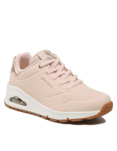 Sneakers Uno Shimmer Away Natural - Skechers