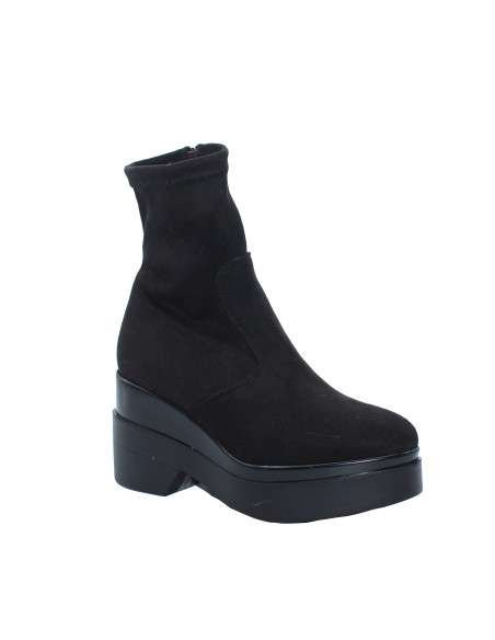 Stivaletto Polly Camoscio Nero Donna | Lorenzo Mari